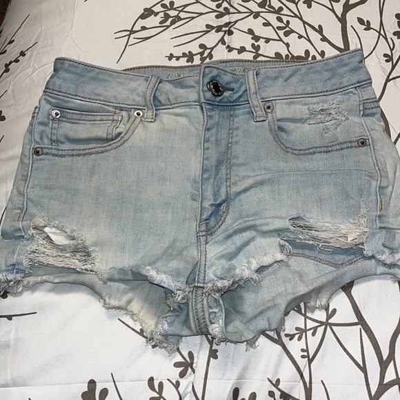 American eagle super stretch jean shorts, size 6 - Picture 1 of 5